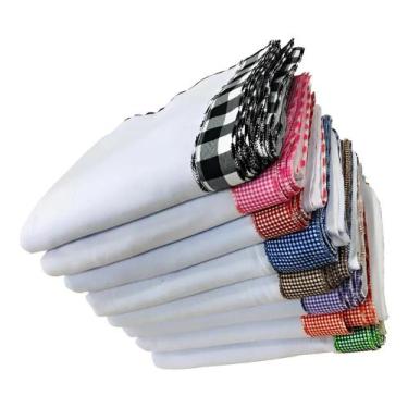 Imagem de Pano De Prato Grande Xadrez Rubber Absorvente Kit 10 Peças - Congratul