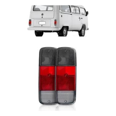Imagem de Par Lente Da Lanterna Traseira Da Kombi Fumê Fumê - Congratulations St
