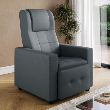 Imagem de Poltrona Reclinavel Eliete com Tecido Veludo Claranti