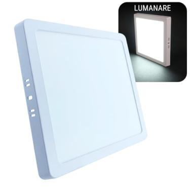 Imagem de Painel Plafon LED de Sobrepor 25W Quadrado 29x29cm Slim 6500K Estrutura Resistente - Lu...