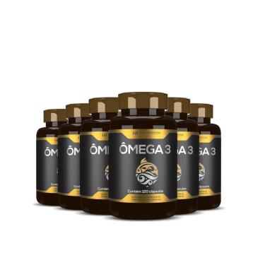 Imagem de Ômega 3 Óleo De Peixe Premium Hf Suplementos 120 Caps com 6-Unissex