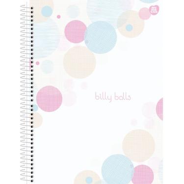 Imagem de Caderno Universitário Espiral Capa Dura Billy Balls Estampa 1 com 80 Folhas Pautadas 1 Matéria