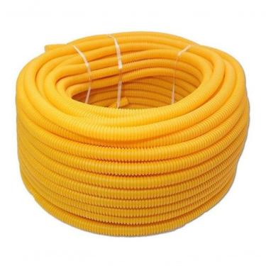 Imagem de Conduíte Corrugado Dinoplast 5-8 Polegada 50M para Passagem de Fios com Material 100% Reciclado Amarelo Higipack