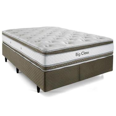 Imagem de Cama Box Herval King Alto Suporte Big Class, 71x193x203 cm, Molas Conf