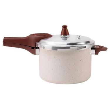 Imagem de Panela De Pressão 4,2L Ceramic Life Fundo De Indução Pressure Vanilla 
