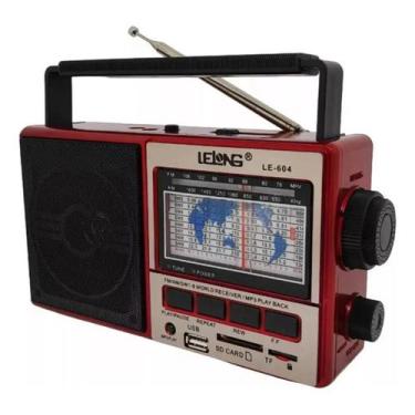 Imagem de Rádio Portátil Fm/Am Com Bluetooth Usb Bivolt 110/220v Com Pilha Vinta