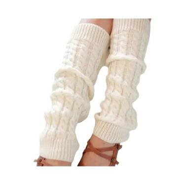 Imagem de Meias De Lã Tricotadas Femininas Estilo Lolita Japonesa Para Cosplay, 