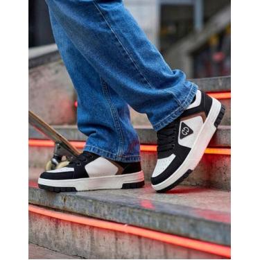 Imagem de Tênis Ollie Masculino Volt2 Street Skate, Bege, 41