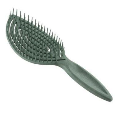 Imagem de Escova Desembaraçante Antifrizz Flexível Amazônia Dompel Cor:Mata, Mat