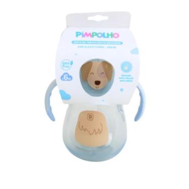 Imagem de Copo de Treinamento Pimpolho +6m 280ml Azul Cachorro 0030701