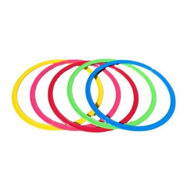 Imagem de Kit 5 Argolas De Agilidade Colorida Para Treino Funcional Treinamento 