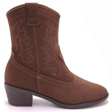 Imagem de Bota Texana Feminina Moleca 5353.201, Cacau, 34