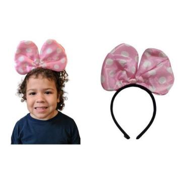 Imagem de Arco Tiara Minnie Cetim Infantil p/ Festa, Fantasia e Cosplay - Lynx P
