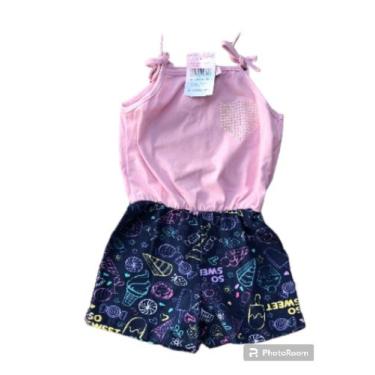 Imagem de Macacão Infantil  ValenKids, Rosa bebê, Tamanho 3