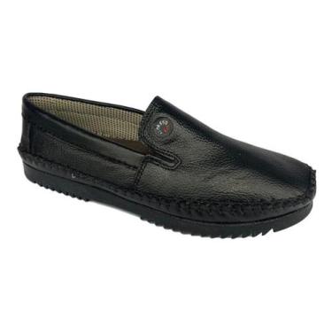 Imagem de Sapato Mocassim Masculino Confortável Preto E Marrom 700 Preto 39 - Ki