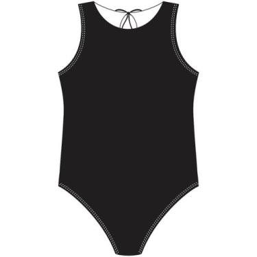 Imagem de Maiô Praia Pink Preto Marinho Elastano tip top do 1 ao 16 UV, Preto, 1