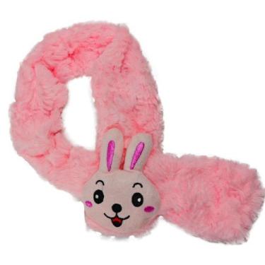 Imagem de Cachecol Infantil Bichinho Lenço Grosso Unissex Pelúcia Quentinha Inve