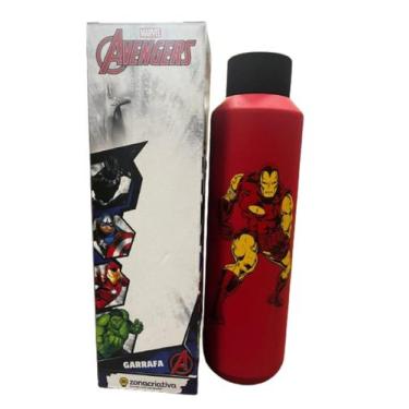 Imagem de Garrafa acqua marvel vingadores homem de ferro 600ml - Zona Criativa