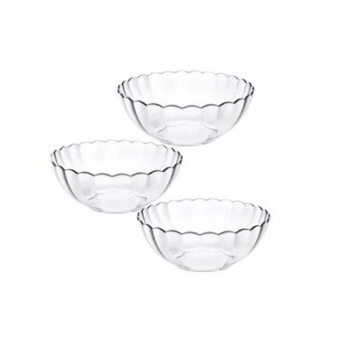 Imagem de Kit 3 Tigela Saladeira Bowl Vidro Marinex Redonda 1L
