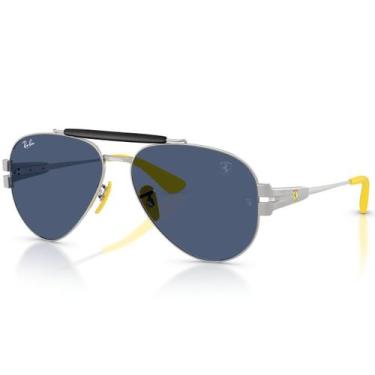 Imagem de Óculos de Sol Ray Ban Ferrari Prata RB3762M F06480-58