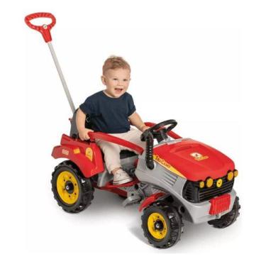 Imagem de Carrinho Passeio De Pedal Infantil Trator Empurrador - Calesita