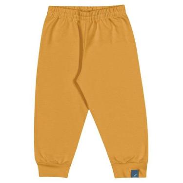 Imagem de Calça Moletinho Bebê Menino Rei Rex, Amarelo, M
