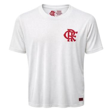 Imagem de Camiseta Flamengo Poliamida Com Logo Tpu Licenciado Oficial, Branco, X