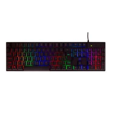 Imagem de Teclado Gamer Dazz GTE1000 - ABNT2 - Iluminação Rainbow - Full Size - 