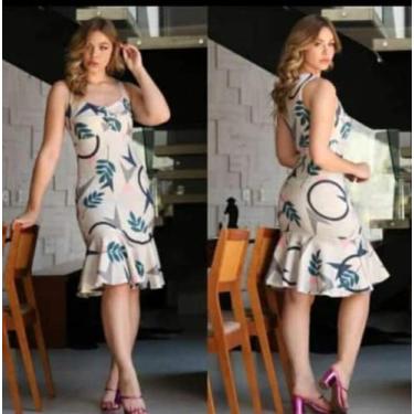 Imagem de Vestido MIDI FEMININO NEOPRENE - FIA MODAS, Colorido, G