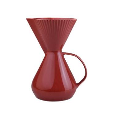 Imagem de Bule com Porta Filtro Integrado Vermelho Assar e Servir - Germer Porce