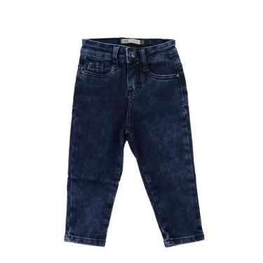 Imagem de Calça Jeans Infantil Masculina Super Skinny Carinhoso Azul, 01