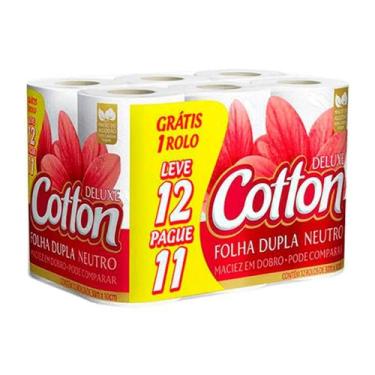 Imagem de Papel Higiênico Cotton Deluxe Folha Dupla Leve 12 Pague 11