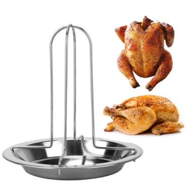 Imagem de Suporte Para Assar Frango Em Aço Inoxidável, Ferramentas De Churrasco 