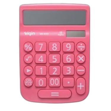 Imagem de Calculadora De Mesa 12 Dígitos Mv-4130 Rosa - ELGIN