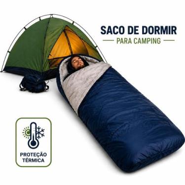 Imagem de Saco de Dormir para Camping, Proteção Térmica, Dobrável, Portátil, Imp