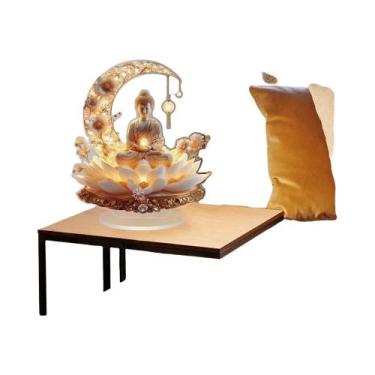 Imagem de Estátua De Buda Lotus Terrace Para Decoração De Escritório E Casa, Esc