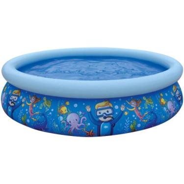 Imagem de Piscina Infantil Inflável Fundo do Mar Jilong - 1140L Redonda 20-17788