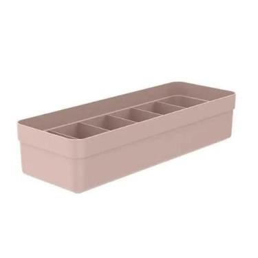 Imagem de Organizador De Gaveta Colmeia 35x12,5 Cm Meia Cueca Calcinha Cor Rosa 