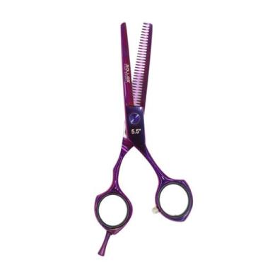 Imagem de Tesoura Desfiadeira Salles Profissional 5.5 Roxa