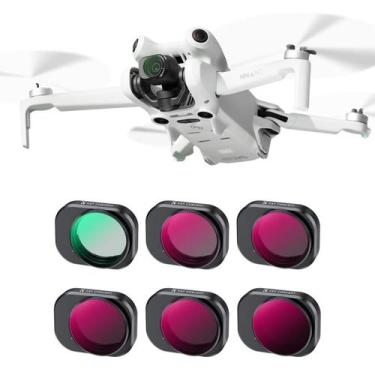 Imagem de Kit 6 Filtros K&F Concept CPL+ND+PL P/ DJI Mini 4 Pro - 2082