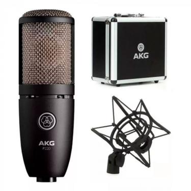 Imagem de Microfone Condensador akg P-220 Para Estúdios e Projetos de Som c/ Nf + Garantia