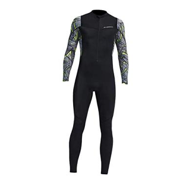 Imagem de Newmind Roupa de mergulho de nylon premium para mergulho com proteção UV para todo o corpo – para mergulho, mergulho, surfe, pesca de lança – XGG