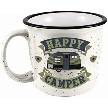 Imagem de Spoontiques Caneca Happy Camper, 400 ml, branca