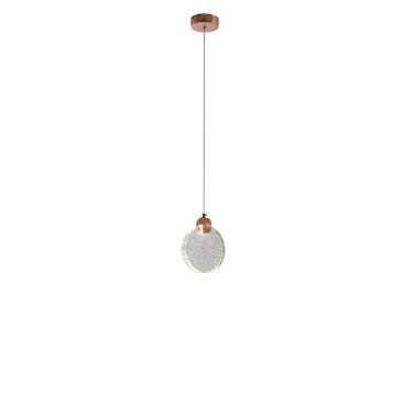 Imagem de Pendente Cristal Redondo Rose Gold 13cm Led 5W 3000K Bivolt
