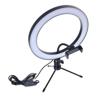 Imagem de Ring Light 26 Cm + Mini Tripé Foto Video Youtuber