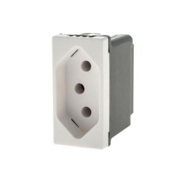 Imagem de Modulo Tomada 10A Branco 615038Bc Pial Plus +