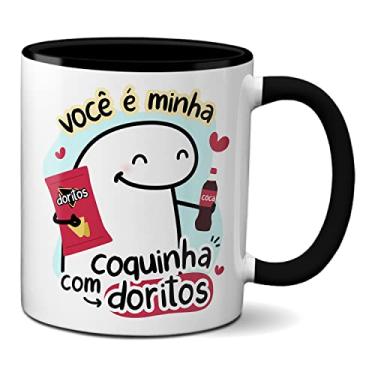 Imagem de Caneca Flork Namorados Você É Minha Coquinha Com Doritus (Preta)