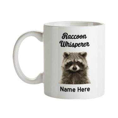 Imagem de Caneca personalizada de guaxinim, caneca de guaxinim, caneca personalizada de guaxinim, presentes de amante de guaxinim, caneca de café de chocolate quente, ideia de presente de aniversário de Natal - caneca de café de 325 ml