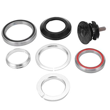 Imagem de rolamentos de roda de anel de aço rolamentos de haste de direção acessório de reparo único,Rolamentos de fone de ouvido de bicicleta, fone de ouvido de bicicleta de anel de aço para mountain mtb bike