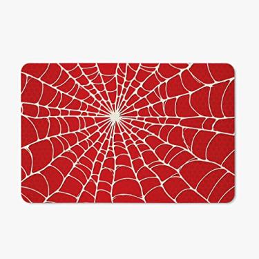 Imagem de Tapete Porta Banheiro Quarto 60x40cm - Aranha Vermelho